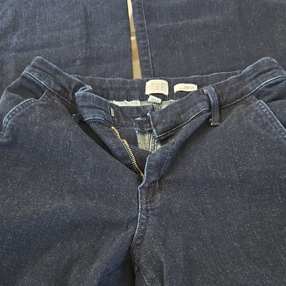 a.n.a Women's Dark Blue Bootcut Jeans